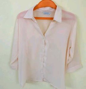 Peach transparent shirt