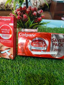 Colgate Visible White Whitening Booster Combo