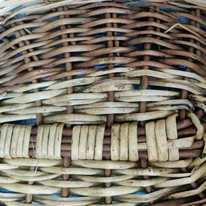 Handwoven Oval Wicker Basket