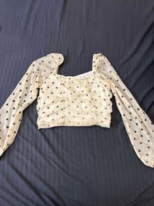 Polka Dot Crop Top