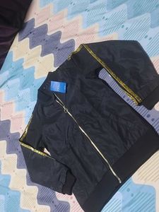 Stylish Black Bomber Jacket girl