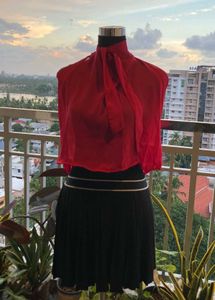 Tie Up Neck Top (Thrift Flip)