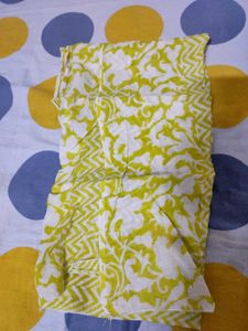 Yellow Printed Kurta Set