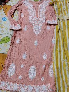 Chikankari Kurtis - Set of Two