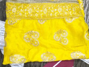 Yellow Suit With Bnarsi Design