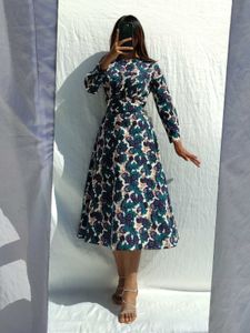 Floral Maxi Fit And Flare Aline Dress