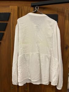 Embroidered White Tunic Top