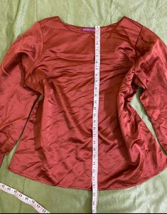Rust In Color Satin Top Bust 38/40/42