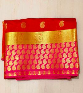 Red &amp; Gold Saree