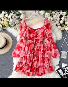 Floral Ruffle Mini Dress