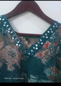 New Without Tag Suit With Real Mirror Work