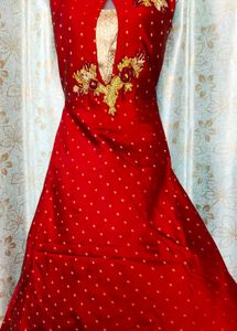 Beautiful Red Floral 👗 Dress
