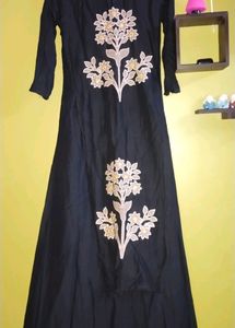 long kurta with lagging