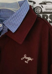 Burgundy Layered Collar Top