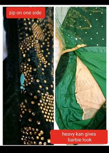 Designer Gown 🔥❤️ Dark Green Velvet