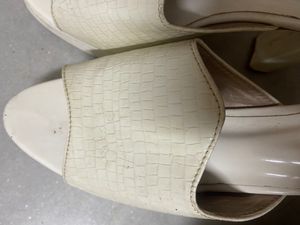 Ivory Platform Heels