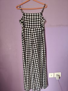 Houndstooth Jumpsuit Dress