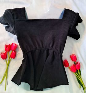 Black y2k top
