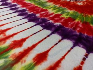 Colorful Tie-Dye Throw Blanket