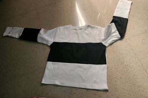 Women T Shirt White And Black