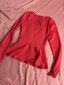 Pink Peplum Top