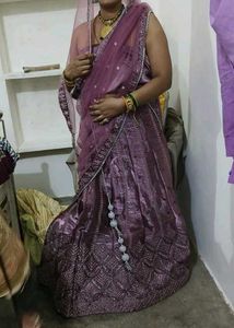 Elegant Purple Lehenga