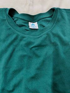 Green Top With Floral Design Sleeves For women
