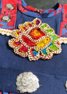 Traditional Style Baby Frock with Embellishments