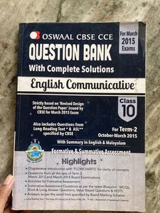 Cbse Class 10Th English Question Bank