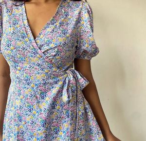 Floral Wrap dress