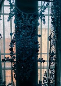 New Teal Blue Heavy Embroidered Kurta Set