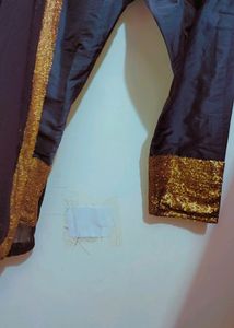 Black Plazo 30 Waist With Dupatta