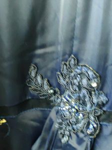 Elegant Navy Blue Padded Dress