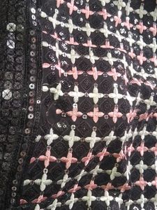 Black elegant ethnic top