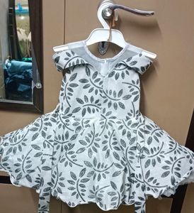 Silver Party Wear Frock