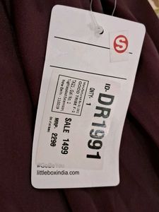 Burgundy Ruffle Midi Dress