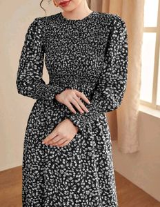 Elegant Floral Print Maxi Dress