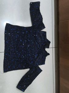Sparkly Blue Stylish Top