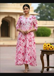 Floral Print Kurta
