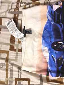 Racer Graphic Mini Skirt