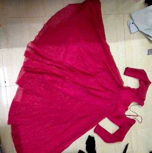Elegant Pink Ethnic Gown(padded)