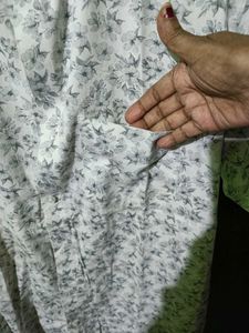 Off White Printed Shirt For Casual Wear