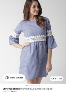 Sky blue tunic dress