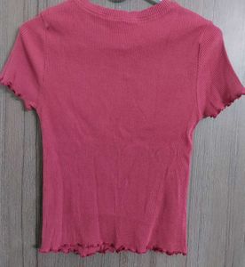 Striped Red Crop Top