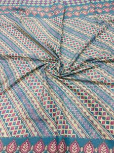 Blue &amp; Pink Printed Fabric