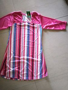 New Pink Striped Top Tunic