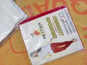 Colorful Churidar Leggings - set of 4