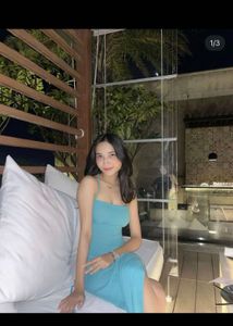 Cyan Backless Dress