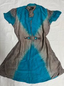 Boho Chic Tie-Dye Kurti For Festivals 💙💘🪔