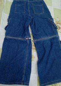 westside Blue Denim Cargo Pants